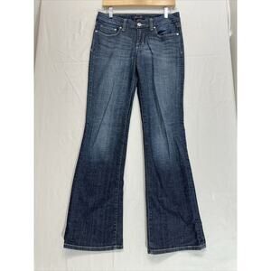 Seven7 Jeans Womens Size 4 Bootcut Blue Dark‎ Wash Flare Stretch Denim